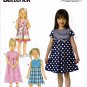 Butterick B6314 6314 Girls Dress Pleated Raised Waist Childrens Sewing Pattern Kids Sizes 2-3-4-5
