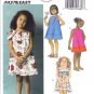 Butterick B5876 5876 Toddler Girls Dress Summer Childrens Sewing Pattern Kids Sizes 1-2-3-4