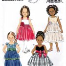 Butterick B5843 5843 Toddler Girls Dresses Sewing Pattern Ruffles Childrens Kids Sizes 3-4-5-6