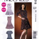 McCall's M7015 7015 Petite Womens Misses Dresses Sewing Pattern Varying Sleeves Sizes 14-16-18-20-22
