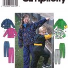 Simplicity 8342 Girls Boys Sewing Pattern Childrens Jacket Pull On Pants Kids Sizes 3-4-5-6
