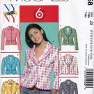 McCall's M5058 5058 Junior Girls Sewing Pattern Jackets Teens Sizes 11/12 - 13/14 - 15/16 - 17/18