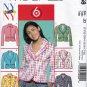 McCall's M5058 5058 Junior Girls Sewing Pattern Jackets Teens Sizes 11/12 - 13/14 - 15/16 - 17/18