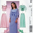McCall's M4704 4704 Girls Plus Sewing Pattern Childrens Lined Skirt Top Scarf Sizes 7-8-10-12