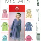 McCall's 4701 M4701 Girls Sewing Pattern Childrens Dresses Kids Sizes 2-3-4-5 Easy Sew 6 Looks
