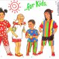 New Look Sewing Pattern 6215 Girls Boys Childrens Pants Shorts Tops Kids Sizes 2-7