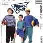 McCall's 6206 M6206 Boys Sewing Pattern Children Pants Shorts Tops Stretch Knits Kids Sizes 7-8