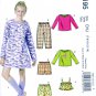 McCall's 6195 M6195 Girls Sewing Pattern Childs Top Gown Shorts Pants Leg Warmers Sizes 7-8-10-12-14