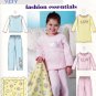 Butterick BP392 Girls Sewing Pattern Children Pajamas Top Gown Pants Blanket Kids Sizes 2-3-4-5