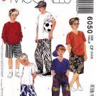McCall's 6050 M6050 Boys Sewing Pattern Childrens Shirt Pants T-Shirt Hat Shorts Sizes 4-5-6  Easy