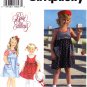 Simplicity 9577 Girls Sewing Pattern Childrens Top Pullover Jumper Sizes 5-6-6x