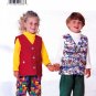 Butterick 4769 B4769 Girls Boys Sewing Pattern Childrens Vests Pants Kids Sizes 5-6-6x Easy Sew