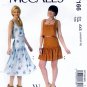 McCall's M7166 7166 Misses Crop Top Dropped Waist Skirt Sewing Pattern Sizes 4-6-8-10-12