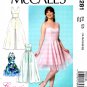 McCall's M7281 7281 Womens Misses Sweetheart-Neckline Dresses Sewing Pattern Sizes 14-22