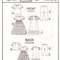 McCall's M7277 7277 Girls Pant Dress Shorts Puff Sleeve Top Children Sewing Pattern Kid Size 2-3-4-5