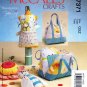 McCall's M7371 7371 Crafts Pin Cushions Sewing Pattern in Shapes of Mannequin Purse Flower Bee OSZ