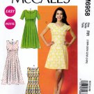 McCall's M6958 6958 Womens Petite Dresses Loose-Fitting Sewing Pattern Sizes 18W-20W-22W-24W