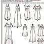 Simplicity 0272 Misses Womens Sewing Pattern Dress with High-Low Hem Length Variations Sizes 10-18