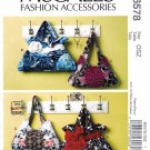 McCall's M6578 6578 Fashion Accessories Totes Bags Purses Lined with Pockets Sewing Pattern Size OSZ