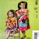 McCall's M7109 7109 Girls and 18" Dolls Matching Dresses Sewing Pattern Childrens Sizes 6-7-8