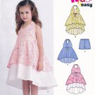 New Look 6387 Girls Halter Dresses Pants Simplicity Sewing Pattern Underskirt Children Kid Sizes 3-8