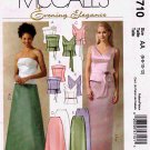 McCall's M4710 4710 Misses Formals Two Piece Long Dresses Sewing Pattern Petite Sizes 6-8-10-12