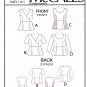McCall's M7205 7205 Womens Tops Pullover Easy Sewing Pattern Sizes 26W-28W-30W-32W