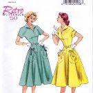 Butterick B6055 6055 Misses Pullover Dress and Belt Sewing Pattern 1950 Retro Style Sizes 6-14