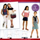 Simplicity 8398 Girls American Girl Brand Pant Skirt Short Dress Top Sewing Pattern Kids Size 3-8