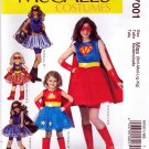 McCall's M7001 Misses Costume Sewing Pattern Super Heros Various Styles Sizes Sml-Xlg