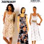 Butterick B6205 6205 Misses Dresses Pullover Loose Fitting Easy Sewing Pattern Sizes Xsm-Sml-Med