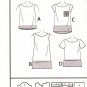 Butterick B6214 6214 Misses Tops Pullover Loose Fitting Easy Sewing Pattern Sizes Xsm-Sml-Med
