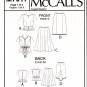 McCall's M7017 7017 Misses Tops Skirts Belts Sewing Pattern Sizes 6-8-10-12-14 Sleeveless Lined