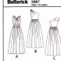 Butterick B5987 5987 Misses Formal Lined Dresses Sewing Pattern Bodice Variation Size 8-10-12-14-16