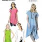 Butterick B6170 6170 Misses Pullover Tunic Sewing Pattern Front Pleats Sizes Xsm-Sml-Med