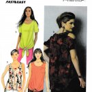 Butterick B6057 6057 Womens Misses Pullover Tunic and Top Sewing Pattern Sizes 14-16-18-20-22