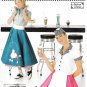 Simplicity 3847 Misses Costume Sewing Pattern Poodle Skirt Soda Fountain Styles Sizes 6-8-10-12