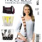 McCall's M7138 7138 Fashion Accessories Lined Bags Sewing Pattern Pockets Four Styles Size OSZ