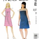 McCall's M7152 7152 Womens Dresses Pullover Sleeveless Close Fit Sewing Pattern Size 14-16-18-20-22