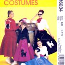 McCall's M6234 6234 Girls Costume Sewing Pattern Jacket Skirt Top Scarf Sizes CH 7-8-10