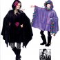 Simplicity 8018 Childs Girls Misses Sewing Pattern Fleece Ponchos Sizes Small through Large