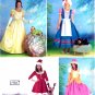 Simplicity 2827 Misses Costumes BoPeep SantaBaby Princess Sewing Pattern Sizes 6-8-10-12