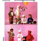 Simplicity 9331 Toddler/Baby Costumes Rabbit Clown Tiger Classics Sewing Pattern Sizes 6 mo - 18 mo