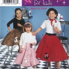 Simplicity 5401 Childs Poodle Skirts Costumes Sewing Pattern Sizes 3-4-5-6