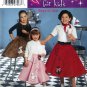Simplicity 5401 Childs Poodle Skirts Costumes Sewing Pattern Sizes 7-14