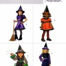 Butterick B4629 4629 Toddlers Childs Witch Costumes Sewing Pattern Sizes 1-2-3