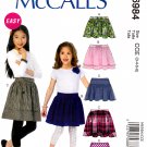 McCall's M6984 6984 Children's/Girl's Skirts Sewing Pattern Sizes 3-4-5-6