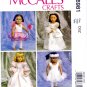 McCall's M6981 6981 Clothes 18" Doll Bridal Collection Crafts Sewing Pattern Sizes OSZ