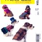 McCall's M7004 7004 Dog Costumes Male and Female Designs Coat Hats Sewing Pattern Size OSZ