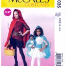 McCall's M7035 7035 Girls Character Costumes Capes and 18" Doll Outfit Sewing Pattern Sizes 3-4-5-6